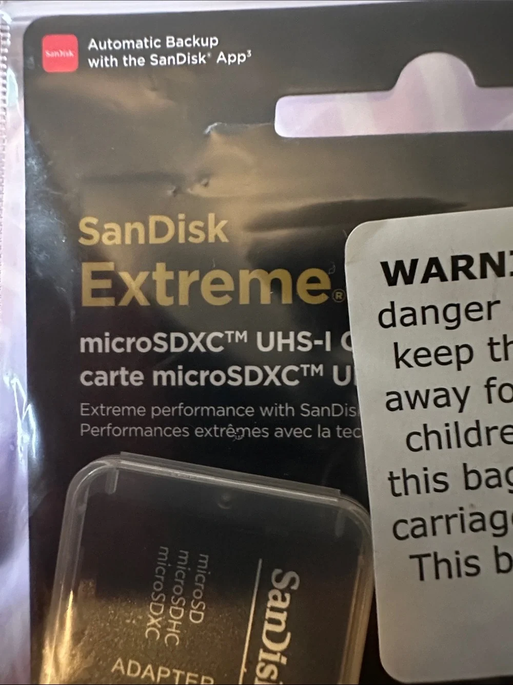 Sandisk Extreme 64gb memory card.